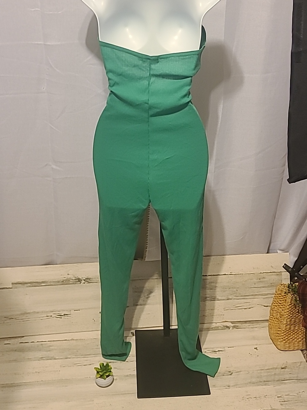 Pretty Little Thing jumpsuit Green Size 6 - Picture 4 of 6